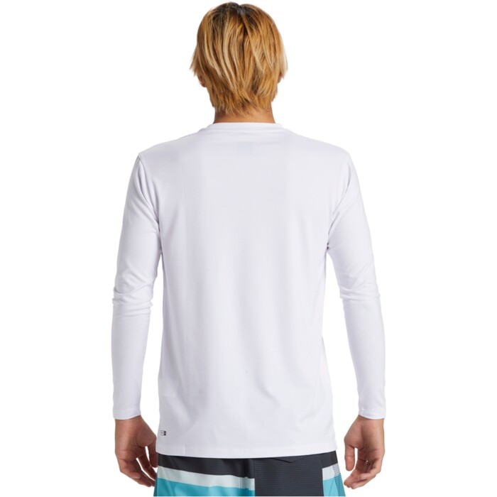 2024 Quiksilver Hombres Camiseta De Manga Larga Everyday Surf AQYWR03154 - White